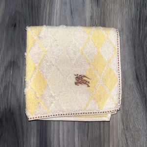 Burberry white/yellow/nectarine Washcloth